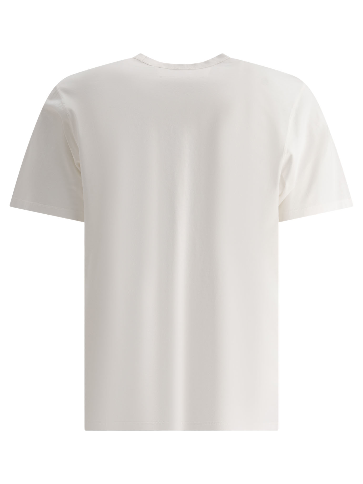 C.P. COMPANY White T-shirt with logo patch